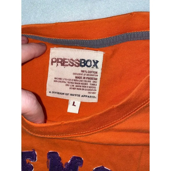 Vintage Clemson Tigers Shirt Mens Size Large‎ Distressed Y2K Heavyweight - Picture 3 of 4